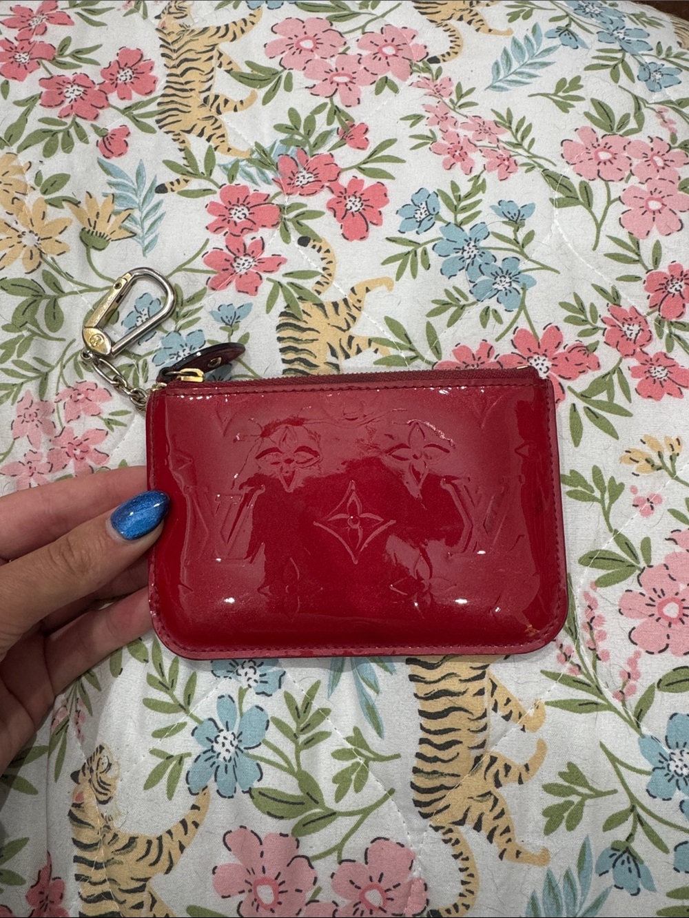Louis Vuitton Patent Monogram Zippy Coin Pouch in Glossy Red
